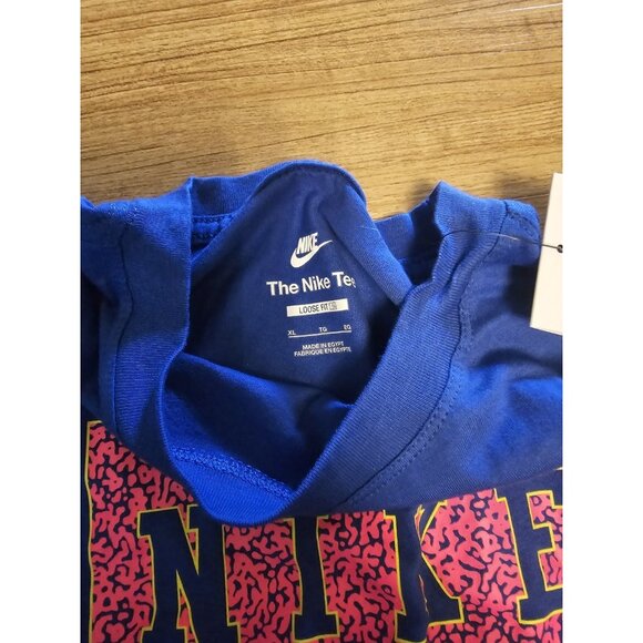 Nike Sportswear T Shirt Blue and Pink Womens Size XL - Picture 3 of 3